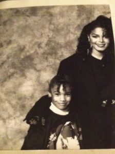 Childhood photo of Casting Director, Thea with Janet Jackson